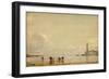 Pêcheurs de coquillages à Antibes-Félix Ziem-Framed Giclee Print