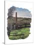 Peckwash Mill from Rigga Lane-Kirstie Adamson-Stretched Canvas