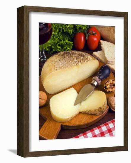Pecorino, a Sheep Cheese, Italy, Europe-null-Framed Photographic Print