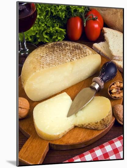 Pecorino, a Sheep Cheese, Italy, Europe-null-Mounted Photographic Print