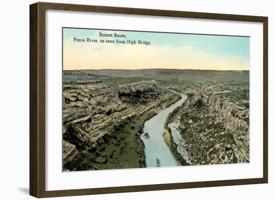 Pecos River from High Bridge-null-Framed Art Print