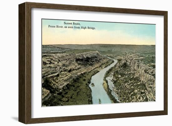 Pecos River from High Bridge-null-Framed Art Print