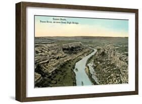 Pecos River from High Bridge-null-Framed Art Print