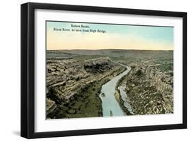 Pecos River from High Bridge-null-Framed Art Print