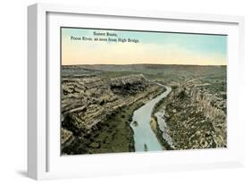 Pecos River from High Bridge-null-Framed Art Print