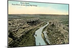 Pecos River from High Bridge-null-Mounted Premium Giclee Print