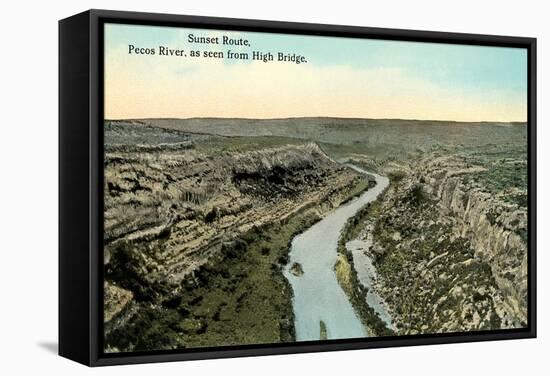 Pecos River from High Bridge-null-Framed Stretched Canvas