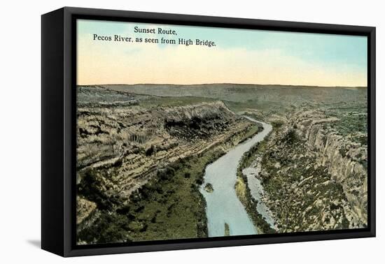 Pecos River from High Bridge-null-Framed Stretched Canvas