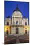 Pecs National Theatre at Dusk, Pecs, Southern Transdanubia, Hungary, Europe-Ian Trower-Mounted Photographic Print