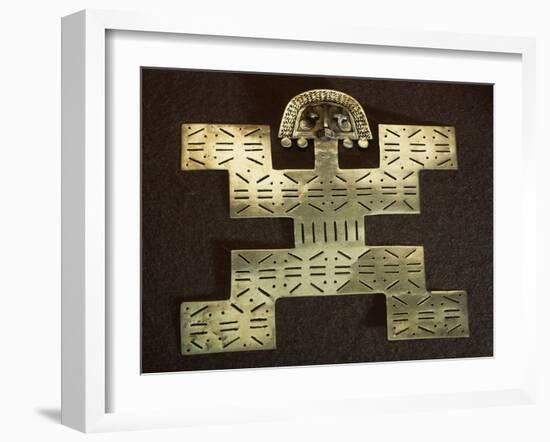 Pectoral Anthropomorphous 'Key Man' Type in Smelted Gold Shaped by Cire Perdue-null-Framed Giclee Print