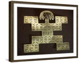 Pectoral Anthropomorphous 'Key Man' Type in Smelted Gold Shaped by Cire Perdue-null-Framed Giclee Print