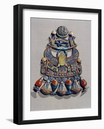 Pectoral in Gold Cloisonne with Semi-Precious Stones and Glass-Paste, Thebes, Egypt-Robert Harding-Framed Photographic Print