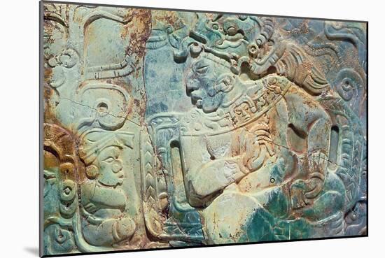 Pectoral of the King and a Courtier from Tikal-Mayan-Mounted Giclee Print