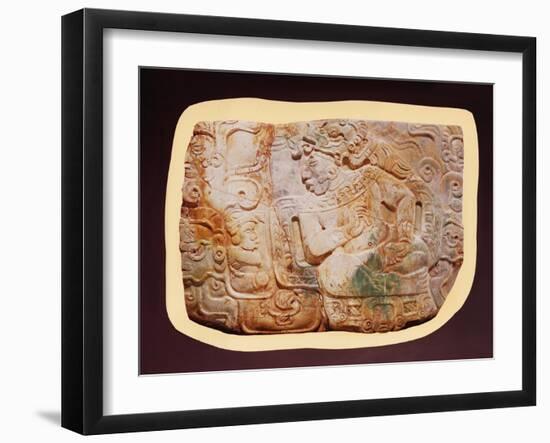 Pectoral of the King and a Courtier from Tikal-Mayan-Framed Giclee Print