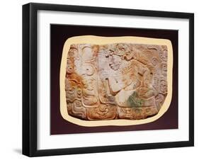 Pectoral of the King and a Courtier from Tikal-Mayan-Framed Giclee Print