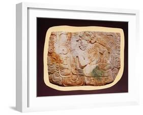 Pectoral of the King and a Courtier from Tikal-Mayan-Framed Giclee Print