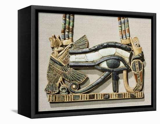 Pectoral of the Sacred Eye Flanked by Serpent Goddess and Vulture Goddess, Egypt, North Africa-Robert Harding-Framed Stretched Canvas