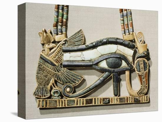 Pectoral of the Sacred Eye Flanked by Serpent Goddess and Vulture Goddess, Egypt, North Africa-Robert Harding-Stretched Canvas