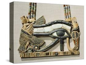 Pectoral of the Sacred Eye Flanked by Serpent Goddess and Vulture Goddess, Egypt, North Africa-Robert Harding-Stretched Canvas