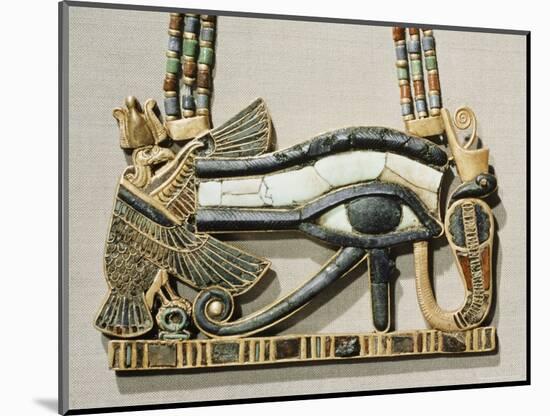 Pectoral of the Sacred Eye Flanked by Serpent Goddess and Vulture Goddess, Egypt, North Africa-Robert Harding-Mounted Photographic Print