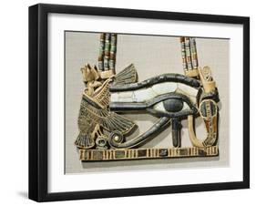 Pectoral of the Sacred Eye Flanked by Serpent Goddess and Vulture Goddess, Egypt, North Africa-Robert Harding-Framed Photographic Print