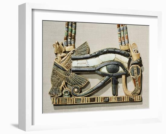 Pectoral of the Sacred Eye Flanked by Serpent Goddess and Vulture Goddess, Egypt, North Africa-Robert Harding-Framed Photographic Print