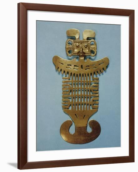 Pectoral Ornament in Smelted Gold Shaped by Cire Perdue-null-Framed Giclee Print