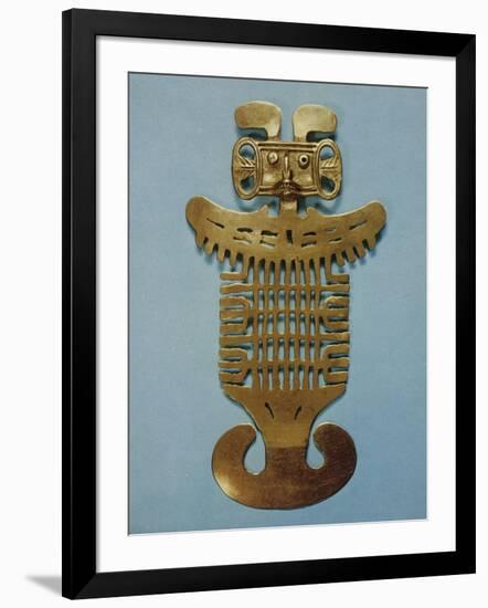 Pectoral Ornament in Smelted Gold Shaped by Cire Perdue-null-Framed Giclee Print