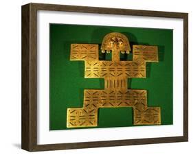 Pectoral Ornament of the Tolima Region, Colombia, circa 500-1500 AD-null-Framed Giclee Print