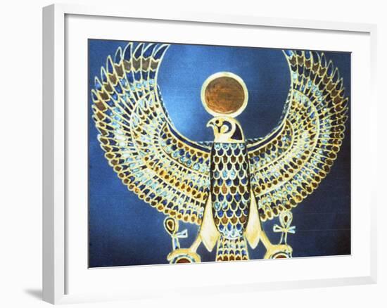 Pectoral Showing the God Horus, Ancient Egyptian, 18th Dynasty, C1325 Bc-null-Framed Photographic Print