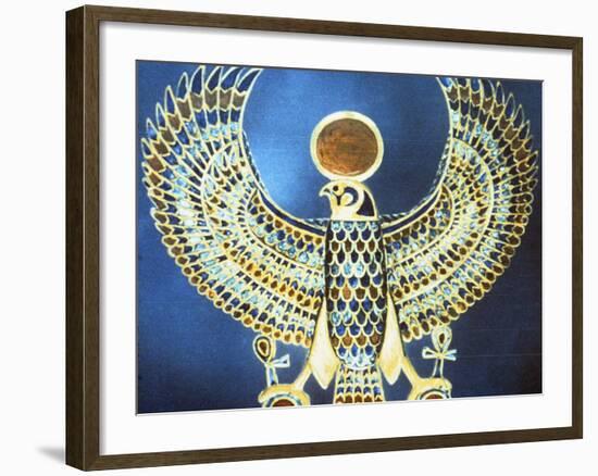 Pectoral Showing the God Horus, Ancient Egyptian, 18th Dynasty, C1325 Bc-null-Framed Photographic Print