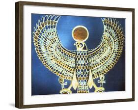 Pectoral Showing the God Horus, Ancient Egyptian, 18th Dynasty, C1325 Bc-null-Framed Photographic Print