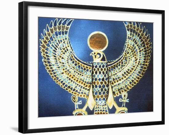 Pectoral Showing the God Horus, Ancient Egyptian, 18th Dynasty, C1325 Bc-null-Framed Photographic Print