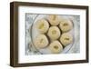 Peda - a Traditional Indian Sweet in a Plate. Bird Eye View.-satel-Framed Photographic Print