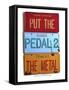 Pedal 2 The Metal-Gregory Constantine-Framed Stretched Canvas