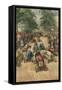 Pedal Car Race, Bologna-Achille Beltrame-Framed Stretched Canvas