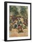 Pedal Car Race, Bologna-Achille Beltrame-Framed Art Print