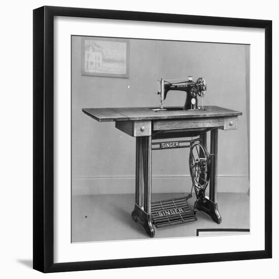 Pedal Foot Singer Sewing Machine-null-Framed Photographic Print