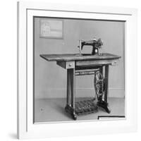 Pedal Foot Singer Sewing Machine-null-Framed Photographic Print