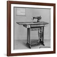 Pedal Foot Singer Sewing Machine-null-Framed Photographic Print