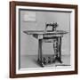 Pedal Foot Singer Sewing Machine-null-Framed Photographic Print