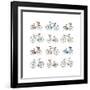 Pedal Power, 2012-Sarah Hough-Framed Art Print