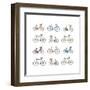 Pedal Power, 2012-Sarah Hough-Framed Art Print