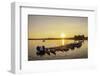 Pedalos at Firlej Lake at sunset, Lublin Voivodeship, Poland-Karol Kozlowski-Framed Photographic Print