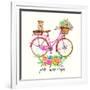 Pedals + Pooches-Jin Jing-Framed Art Print
