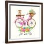 Pedals + Pooches-Jin Jing-Framed Art Print