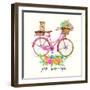 Pedals + Pooches-Jin Jing-Framed Art Print