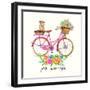 Pedals + Pooches-Jin Jing-Framed Art Print