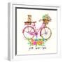 Pedals + Pooches-Jin Jing-Framed Art Print