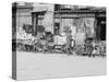 Peddlers on Hester Street-null-Stretched Canvas